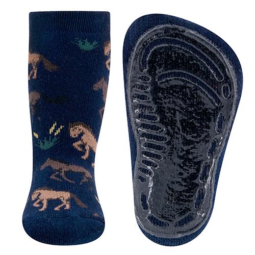 Ewers Navy Horse Anti Slip Socks 深藍小馬嬰兒防滑襪
