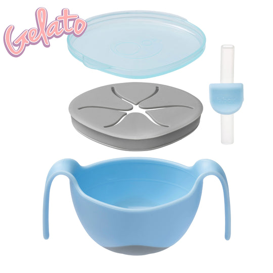 b.box 3 in 1 Bowl - Bubblegum - Gelato Blue