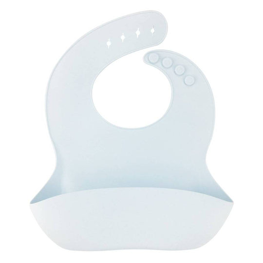 Glitter & Spice Silicone Food Bib - Ice Blue