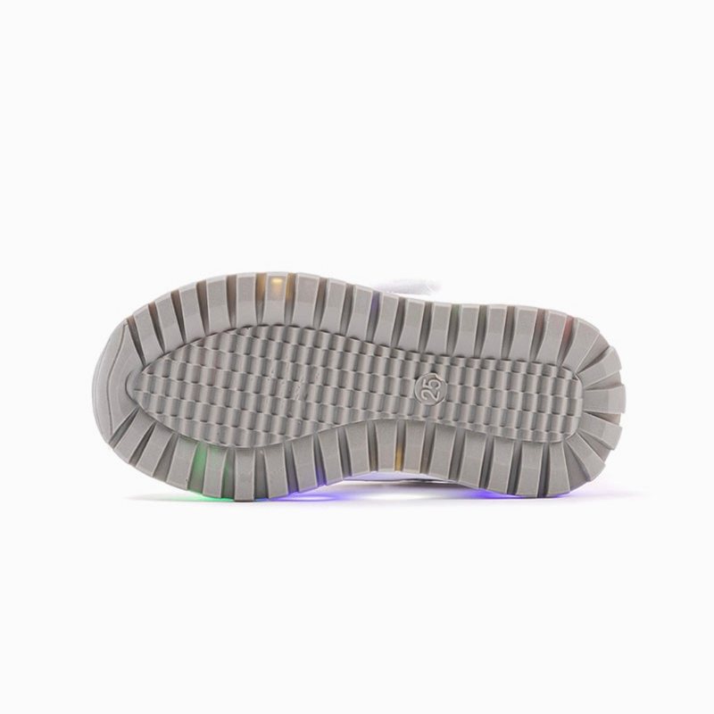 Ozkiz Grey Triple Prism LED Sneakers (Size 140-180)