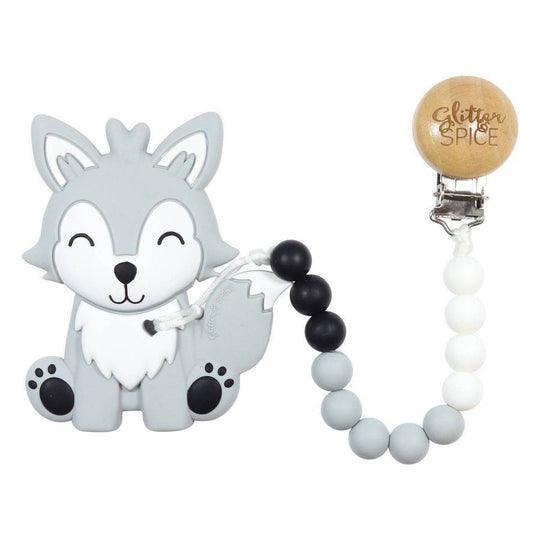 Glitter & Spice Wolf Pup Teether