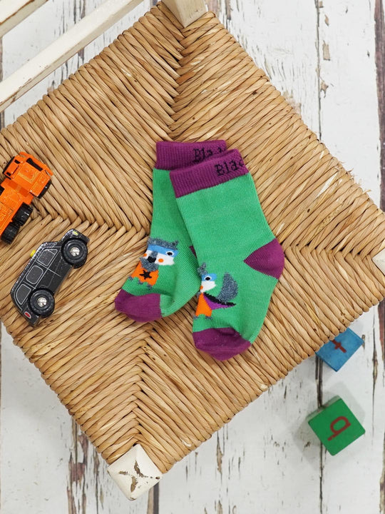 Blade and Rose Super Raccoon cotton Socks 浣熊全棉嬰兒襪