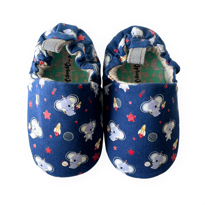 JplusJ Koala Navy Organic Baby Shoes 深藍樹熊有機棉學步鞋