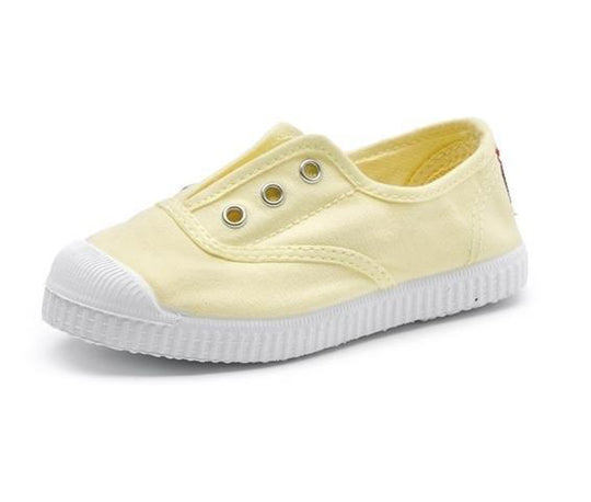 Cienta Toecap Lima 淺黃Toecap西班牙帆布鞋 (EU25)
