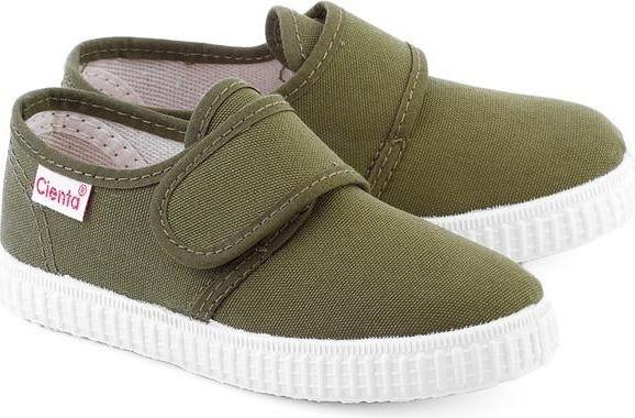 Cienta Velcro Army Green 軍綠魔術貼西班牙帆布鞋(EU24-27)