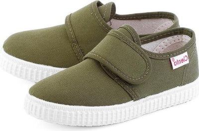 Cienta Velcro Army Green 軍綠魔術貼西班牙帆布鞋(EU24-27)