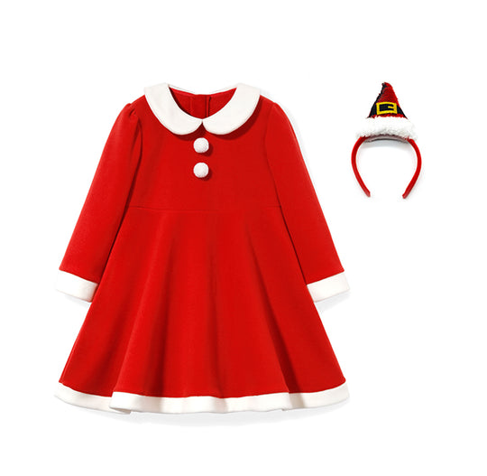 Merry Cree 聖誕老人連身裙連頭飾 - 韓國製