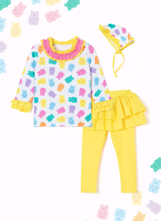 Ozkiz Gummy Bear Swim Suit 熊仔糖防UV游泳套裝