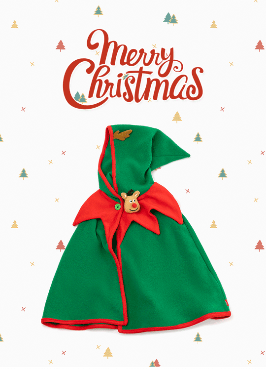 Merry Christmas 快樂小鹿斗篷