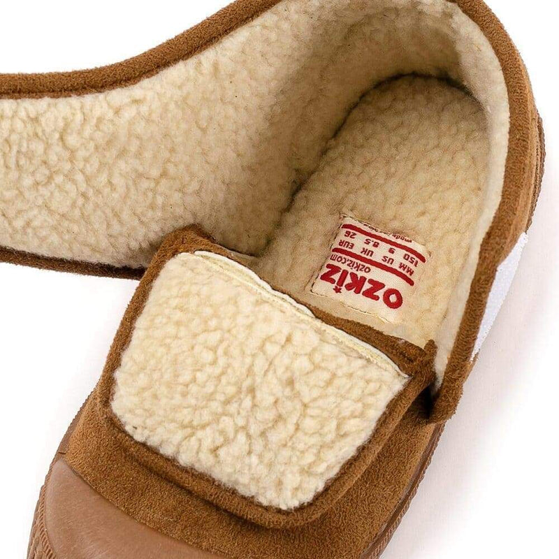 OZKIZ Mini Velcro Fur Boots - Brown