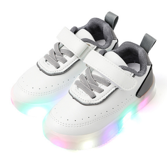 Ozkiz Grey "Impact" LED Sneakers (Size 140-170)