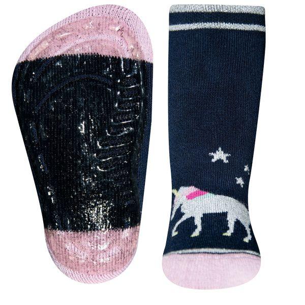 Ewers Navy Unicorn Anti Slip Socks 深藍獨角馬嬰兒防滑襪(12-18m)