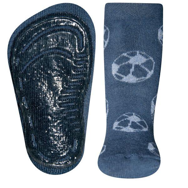 Ewers Navy Football Anti Slip Socks (12-18m)