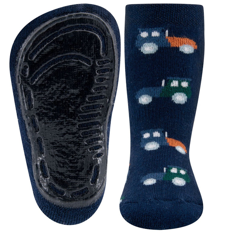 Ewers Navy Trecker Anti Slip Socks (2-4y)