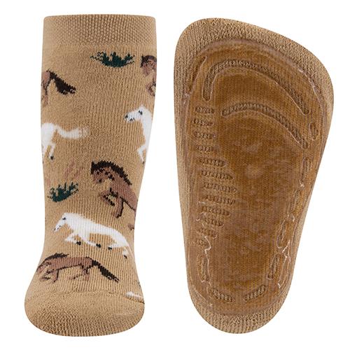 Ewers Brown Horse Anti Slip Socks 啡色小馬嬰兒防滑襪