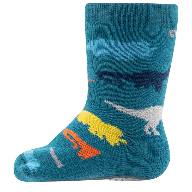 Ewers Green Dino Anti Slip Socks 墨綠色恐龍防滑襪