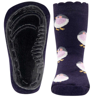 Ewers Purple Bird Anti Slip Socks 深紫色小雀防滑襪