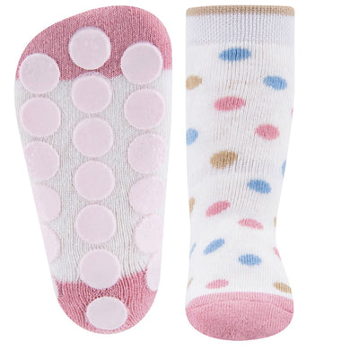 Ewers Leo and Dots Anti Slip Socks - Two Pairs 波波點&豹紋粒粒防滑襪 2對 (可穿鞋) - (9-12m/1-2Y)