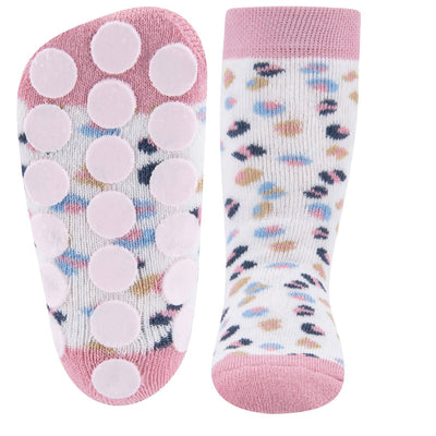 Ewers Leo and Dots Anti Slip Socks - Two Pairs 波波點&豹紋粒粒防滑襪 2對 (可穿鞋) - (9-12m/1-2Y)