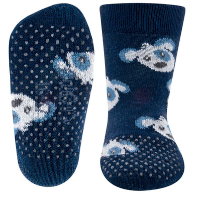 Ewers Navy Puppy Anti Slip Socks  ( 可穿鞋） (09-12m/1-2y)