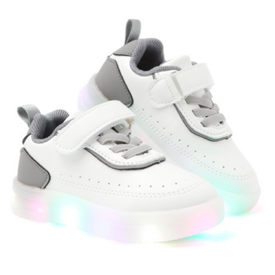 Ozkiz Grey "Impact" LED Sneakers (Size 140-170)