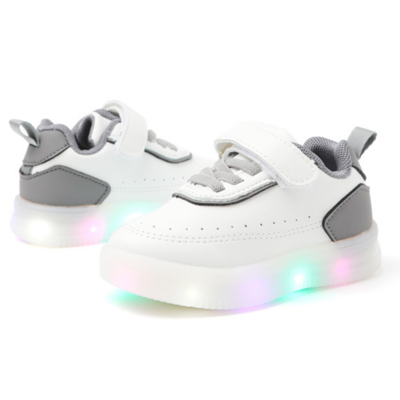 Ozkiz Grey "Impact" LED Sneakers (Size 140-170)