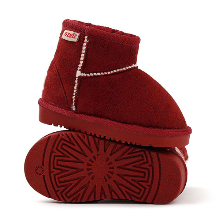 OZKIZ Mini Fur Boots - Red