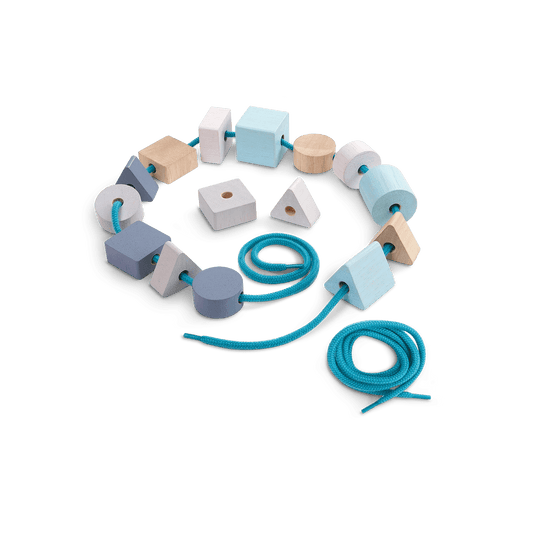 Plantoys Learning - Geo Lacing Beads