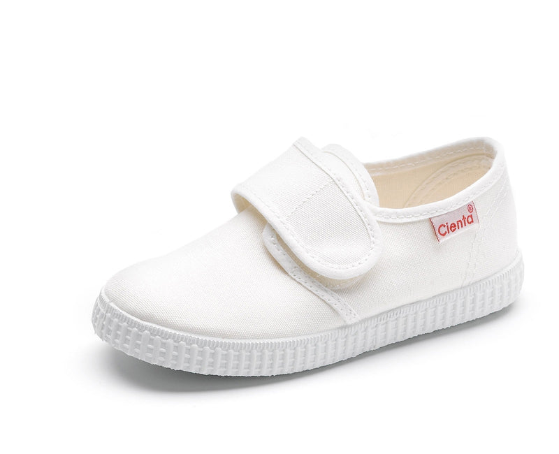 Cienta Velcro Blanco 白色魔術貼西班牙帆布鞋(EU24-28)