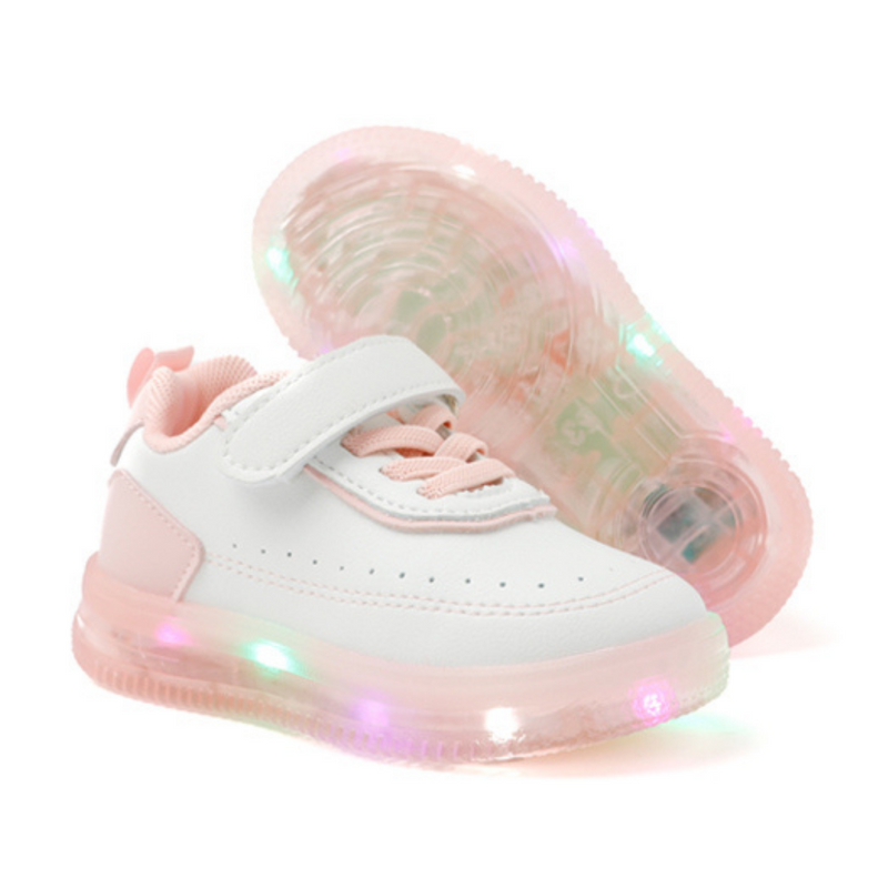 Ozkiz Pink "Impact" LED Sneakers (Size 140-170)