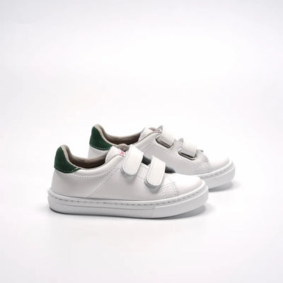 Cienta White/Green Velcro Sneakers 白色拼綠色魔術貼波鞋 (EU25-28)