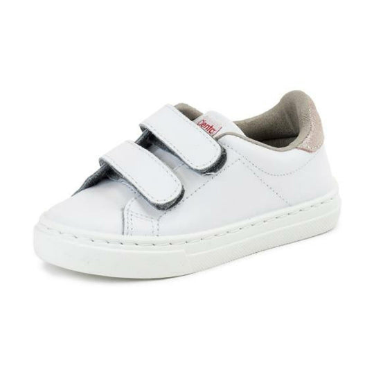 Cienta White/Piel Velcro Sneakers 白色淺粉紅魔術貼波鞋 (EU25-32)
