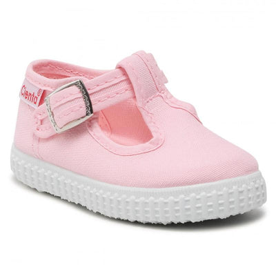 Cienta T Bar Baby Pink (Rosa) 粉紅T字帆布鞋"啪鈕"(EU22/26)