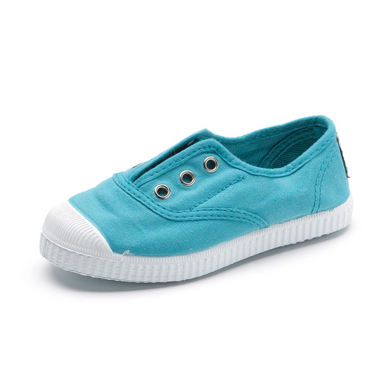 Cienta Toecap Aquamar Toecap湖水藍帆布鞋(EU23/25/28/41)