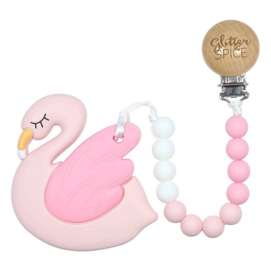 Glitter & Spice Flamingo Teether