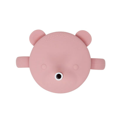 Glitter & Spice Silicone Bear Cup - Dusty Rose