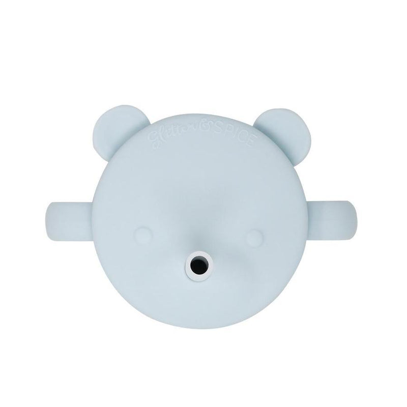 Glitter & Spice Silicone Bear Cup - Ice Blue