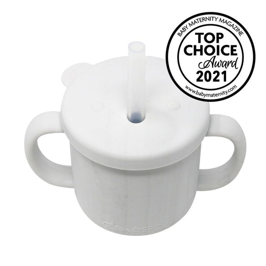 Glitter & Spice Silicone Bear Cup - Marble