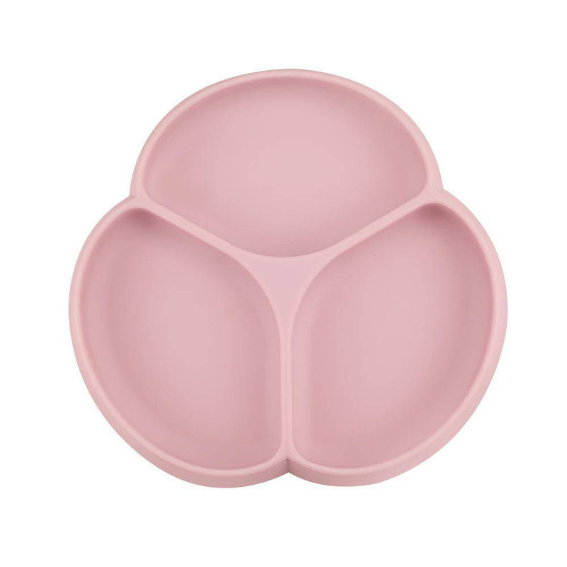 Glitter & Spice Silicone Suction Plate - Dusty Rose