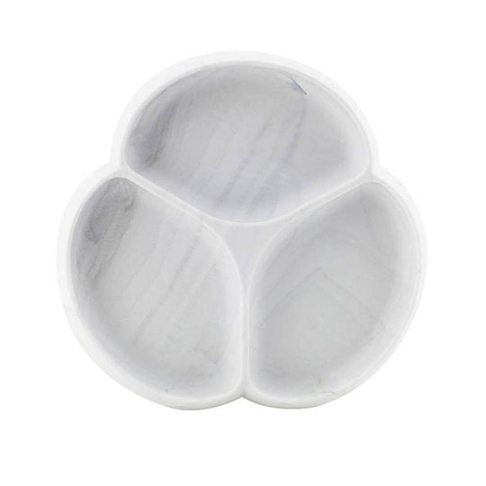 Glitter & Spice Silicone Suction Plate - Marble