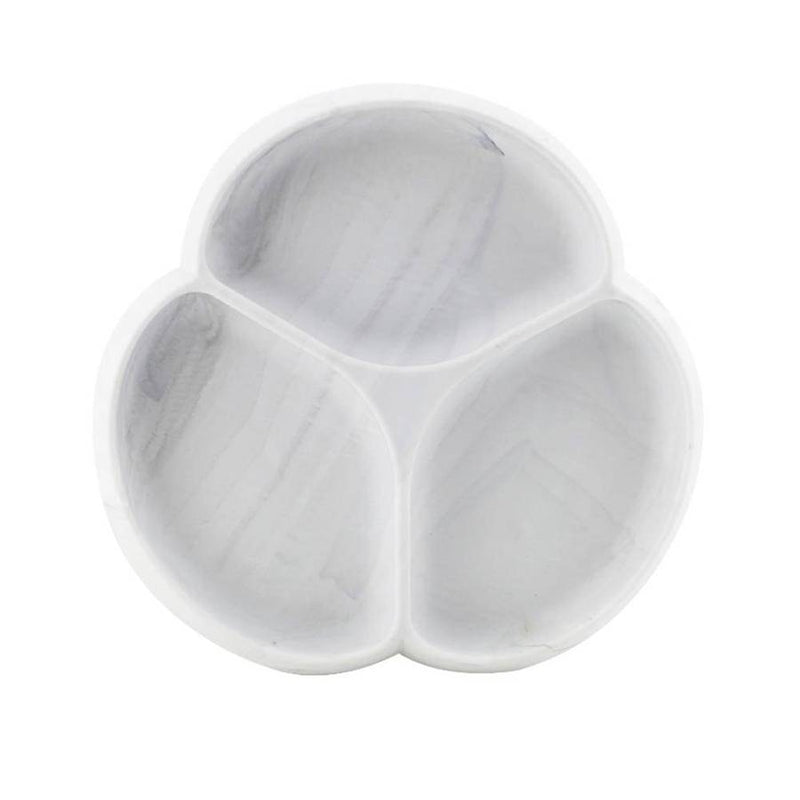 Glitter & Spice Silicone Suction Plate - Marble