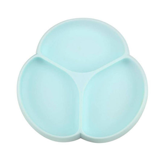 Glitter & Spice Silicone Suction Plate - Tiffany Blue