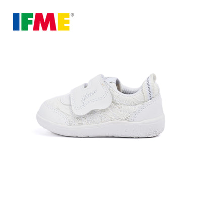 IFME 經典系列 22-0124 嬰幼兒機能鞋 - 白色提花