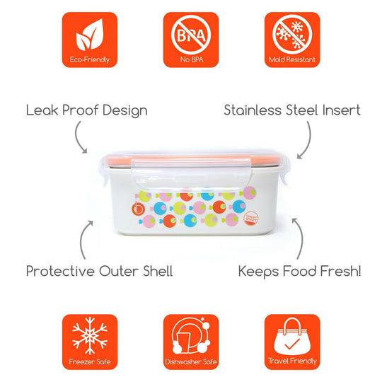 Innobaby 15oz Stainless Steel Bento Lunchbox 不銹綱飯盒 (4個顏色)