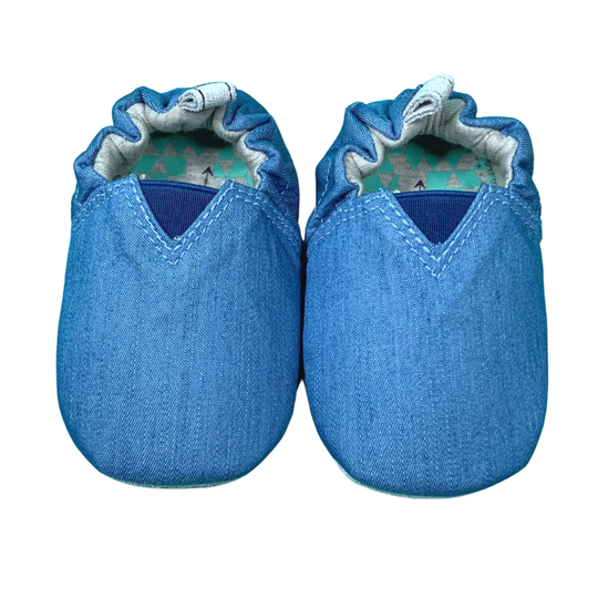 JplusJ Light Denim Organic Baby Shoes 淺牛仔有機棉學步鞋