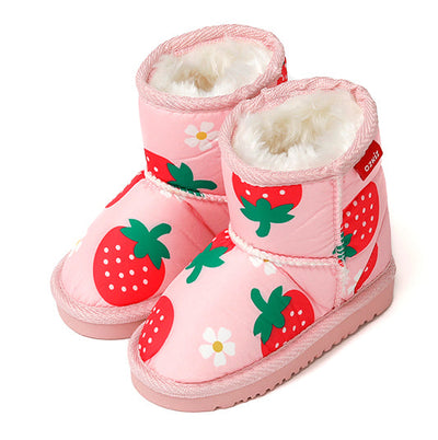 OZKIZ Strawberry Short Fur Boots