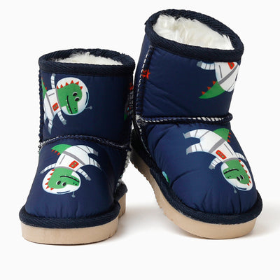 OZKIZ Space Dinosaur Short Fur Boots