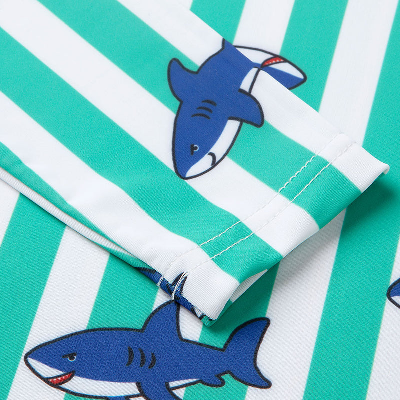 Ozkiz Shark Shark Swim Set 藍色小鯊魚防UV游泳套裝