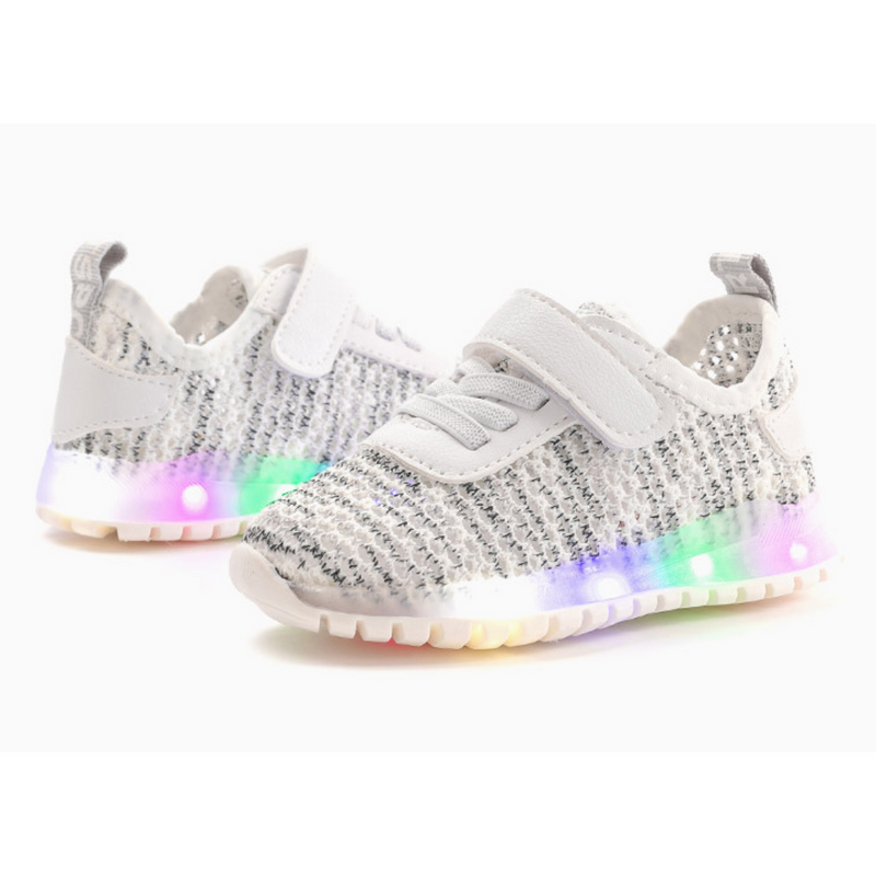Ozkiz Grey "Pro Mile" LED Sneakers  (Size 140-180)
