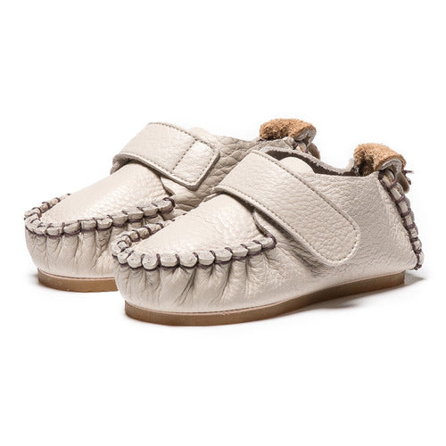 Oello Baby - Velcro Cream Toddler Shoes